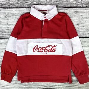 Vintage 1986 Coca-Cola Trademark Rugby Shirt